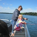 Missy and Ellie fishing